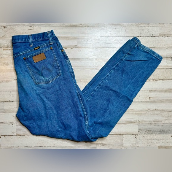 Wrangler Jeans Men's 38x34 Blue Cowboy Western Outdoors 13MW2WK - Picture 1 of 10